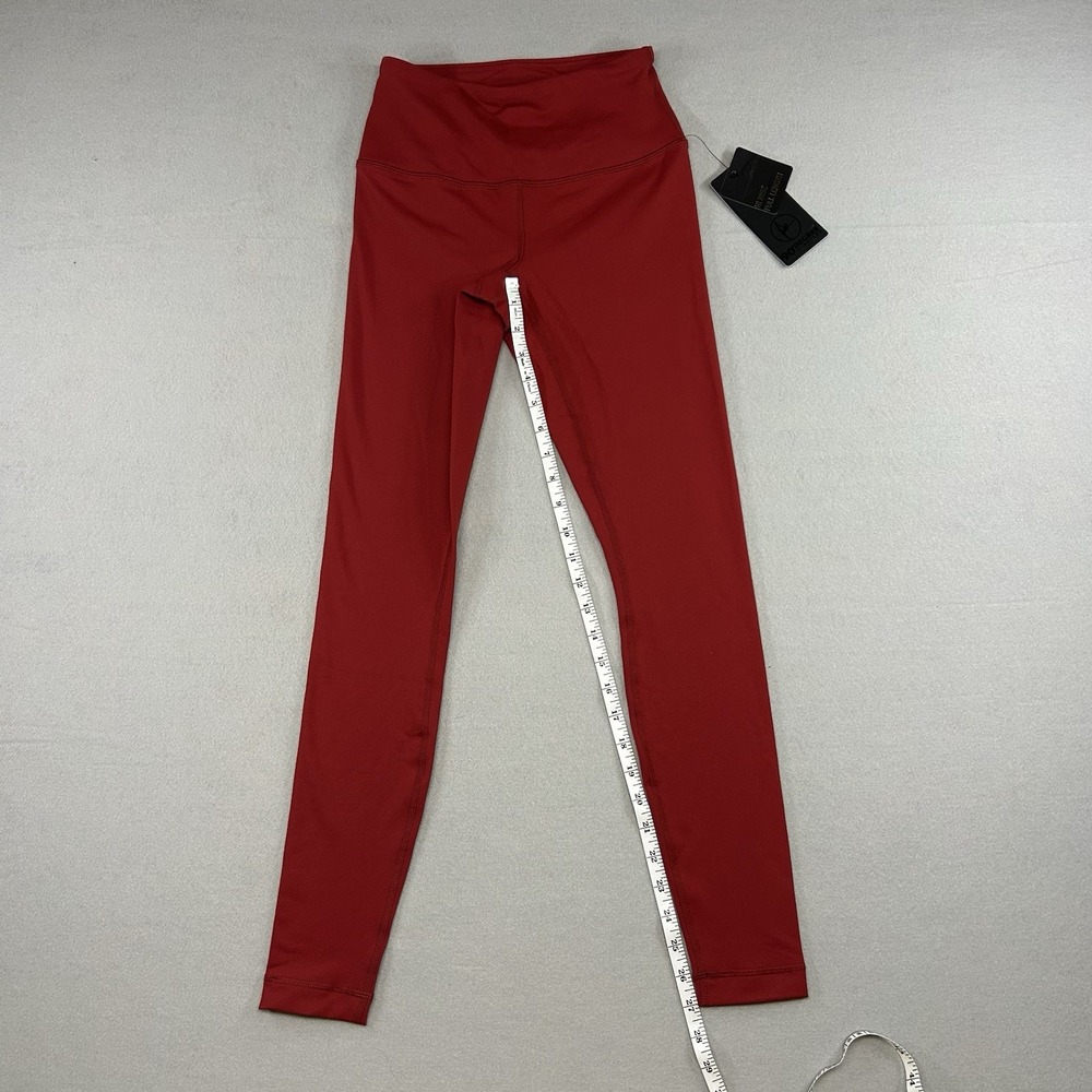 NWT 90 Degree By Reflex Womens Sz XS Legging High Rise Full Length Burgundy